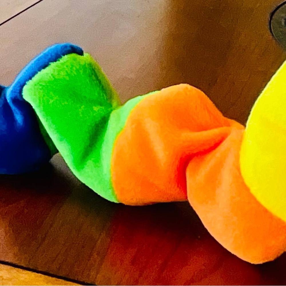 Ty Vibrant Plush “INCH” Caterpillar - Blue, Green, Orange